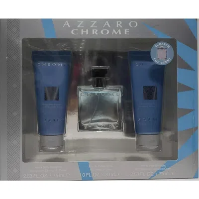 Azzaro Men's Chrome Gift Set Fragrances 608940587669