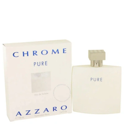 Azzaro Men's Chrome Pure Edt Spray 1.7 oz Fragrances 3351500005475 In Chrome / Orange / White
