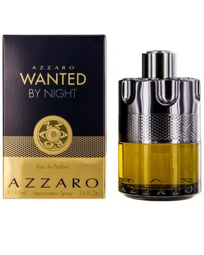 Azzaro Men's Wanted By Night 3.4oz Edp Spray In Transparent