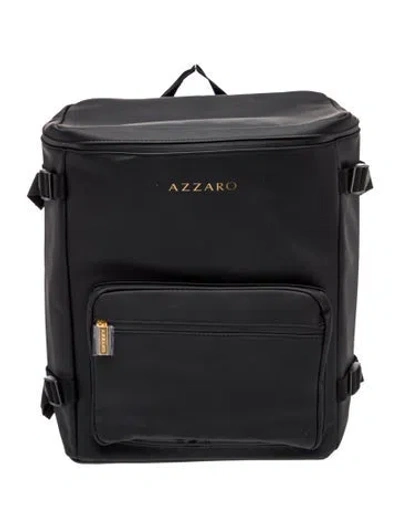 Pre-owned Azzaro Nylon Backpack In Black