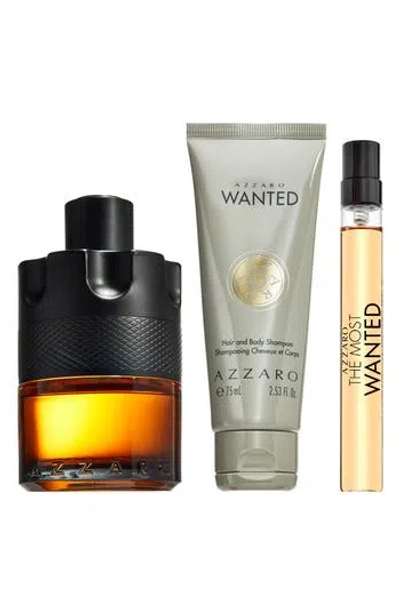 Azzaro The Most Wanted 3-piece Parfum Set In Transparent