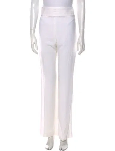 Pre-owned Azzaro Wide Leg Pants In White