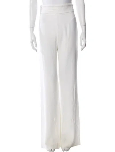 Pre-owned Azzaro Wide Leg Pants In White