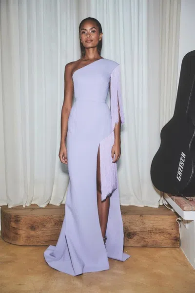 Azzi & Osta Asymmetrical Neck Gown