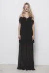 AZZI & OSTA AZZI & OSTA FLOWER APPLIQUE GOWN