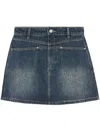 B+ab A-line Denim Miniskirt In Blue