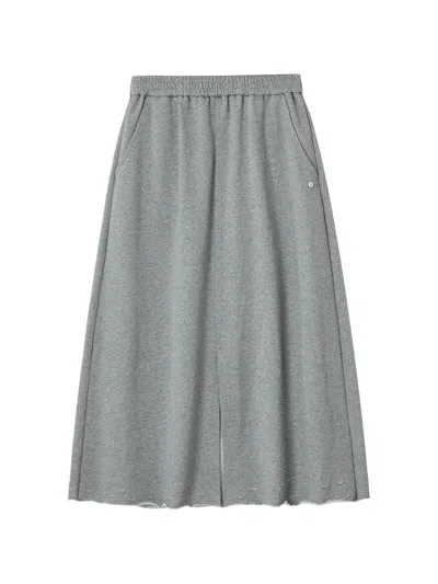 B+ab A-line Midi Skirt In Gray