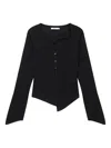 B+ab Asymmetric Cardigan In Black