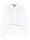 B+ab Asymmetric Tuck Shirt In Neutrals