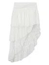 B+ab Asymmetrical Lace Skirt In Weiss