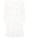 B+ab Bead-embellished Cotton Dress In White