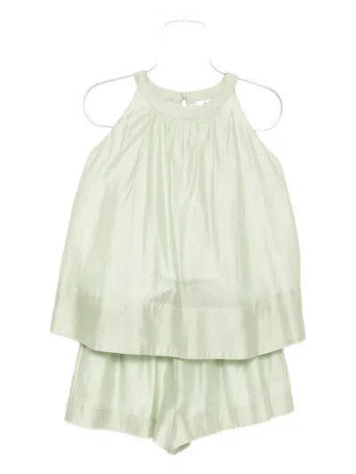 B+ab Blouse Shorts Set In Green