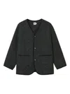 B+ab Bouclé Buttoned Jacket In Black