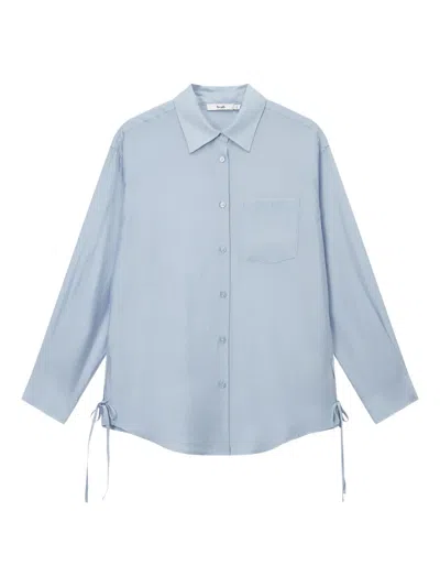 B+ab Bow-detail Shirt In 蓝色