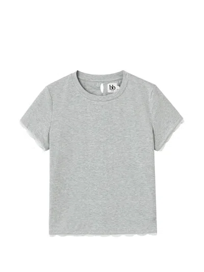 B+ab Bow-detail T-shirt In Gray