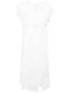B+ab Broderie-anglaise Cotton Midi Dress In White