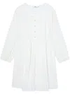 B+ab Broderie Anglaise Long-sleeved Shift Dress In White