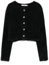 B+ab Button-down Tweed Jacket In Schwarz