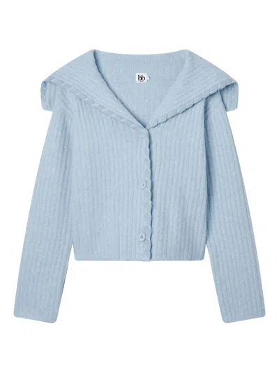 B+ab Button-fastening Cardigan In Blue