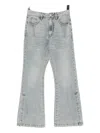 B+ab Button-hem Bootcut Jeans In Blue