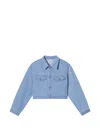 B+ab Buttoned Cotton Jacket In Blue