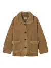 B+ab Buttoned Jacket In Brown