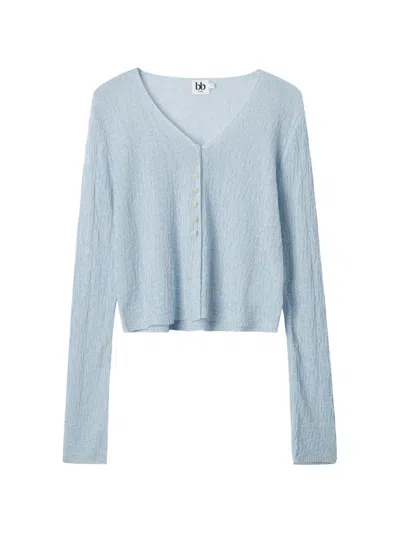 B+ab Cardigan Mit V-ausschnitt In Blue