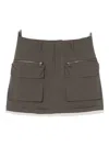 B+ab Cargo Mini Skirt In Gray