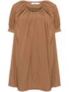 B+ab Chain Link-detail Short-sleeved Dress In Brown