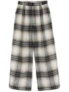 B+ab Check Tucked Pants In Neutrals