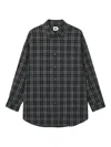 B+ab Checked-pattern Cotton Shirt In Multi