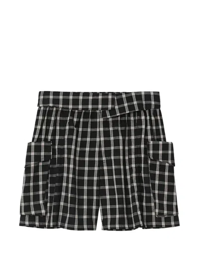 B+ab Check-pattern Shorts In Multi