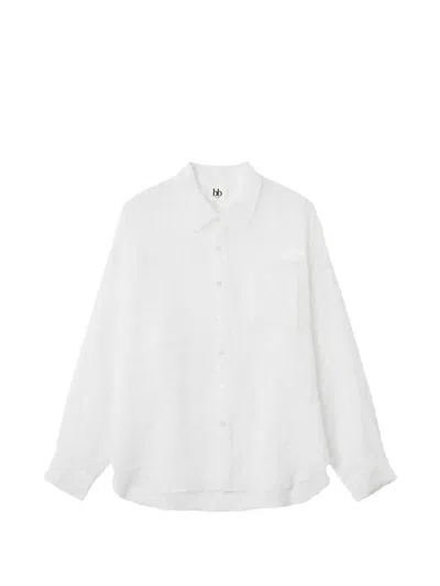 B+ab Chest-pocket Long-sleeve Shirt In White