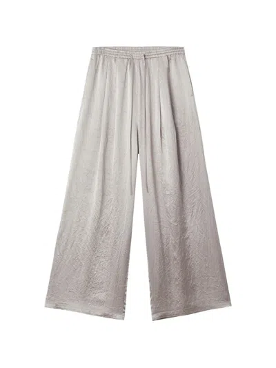 B+ab Crinkled-finish Drawstring Wide-leg Trousers In Multi
