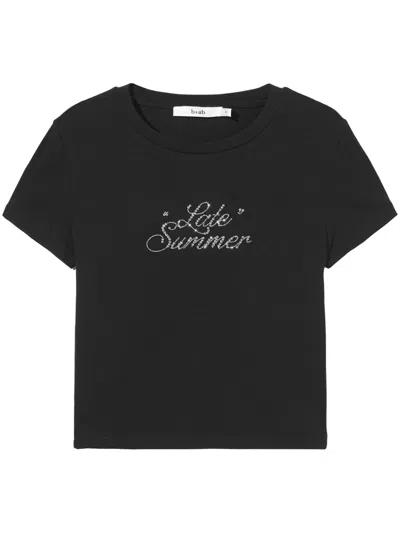 B+ab Crystal-embellished Cropped Top In Black