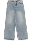 B+ab Jeans Mit Kristallen In Blau