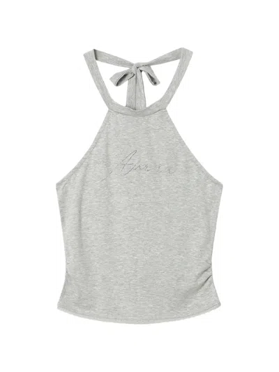 B+ab Crystal-embellished Halterneck Top In Gray