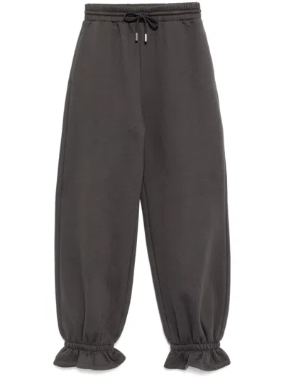B+ab Cuff Detail Sweatpants In Grey
