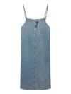 B+ab Denim Slip Dress In Blue