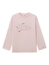B+ab Distressed Long-sleeve Top In Pink