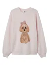 B+ab Dog-graphic Sweater In Pink