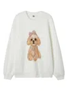 B+ab Dog-graphic Sweater In White