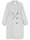 B+ab Double-breasted Overcoat In Grey