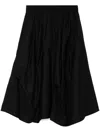 B+ab Draped A-line Skirt In Schwarz