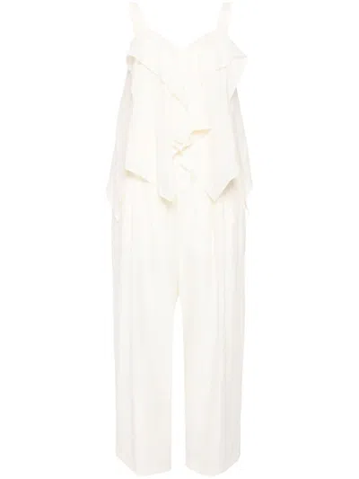 B+ab Draped-design Muslin Co-ord Set In 白色