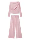 B+ab Draped Set In Pink