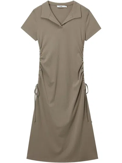 B+ab Kleid Mit Kordelzug In Braun