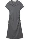 B+ab Kleid Mit Kordelzug In Grau