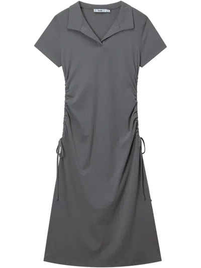 B+ab Kleid Mit Kordelzug In Grau
