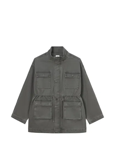 B+ab Drawstring Field Jacket In Gray